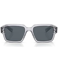 Prada Rectangular Men's Sunglasses, Pr 02ZS