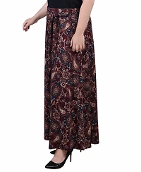 Ny Collection Plus Maxi with Sash Waist Tie Skirt