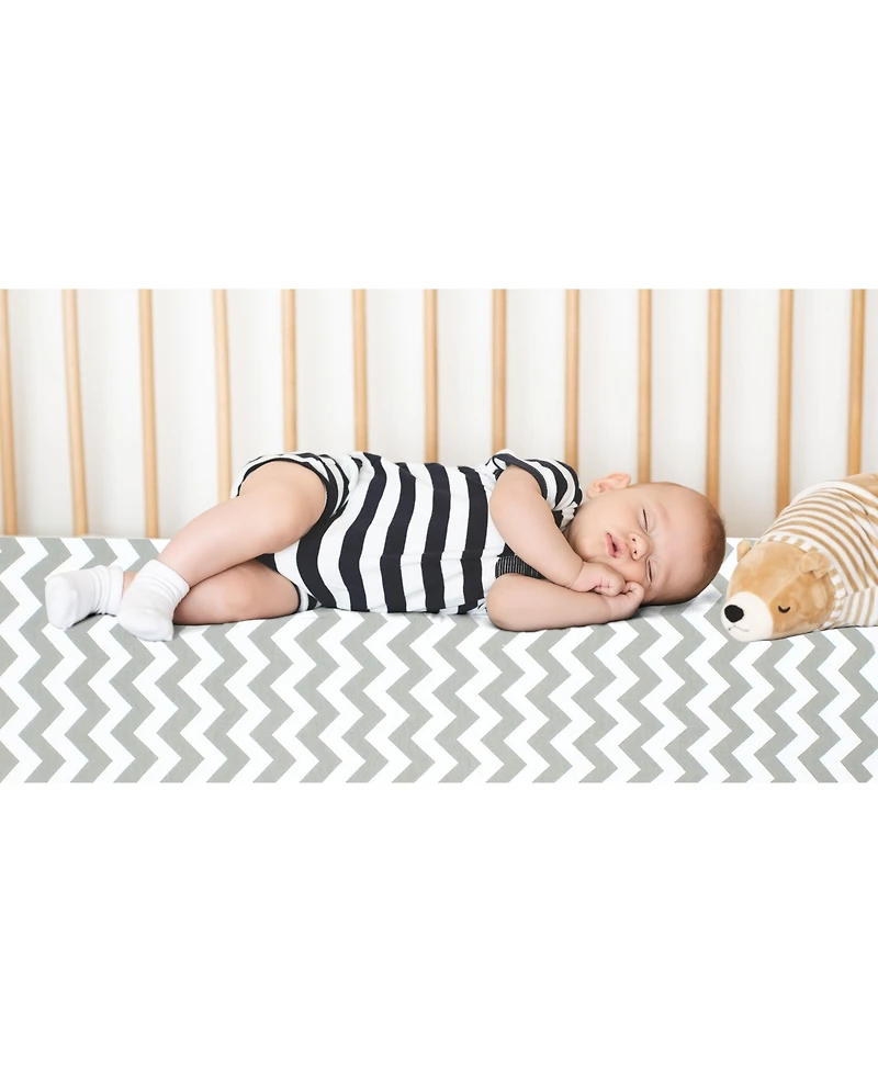 Bublo Baby Bassinet Sheet Set Girl, 3 Pack, Universal Fitted for Oval, Hourglass & Rectangle Mattress, Sheets.