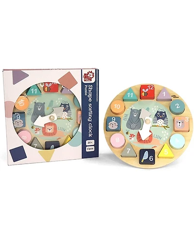 Leo & Friends Shape Sorting Clock