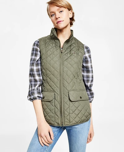 Tommy Hilfiger Women's Quilted Zip Front Vest