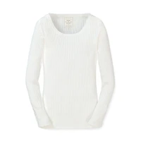 Hope & Henry Women's' Rib Knit Sweater Top