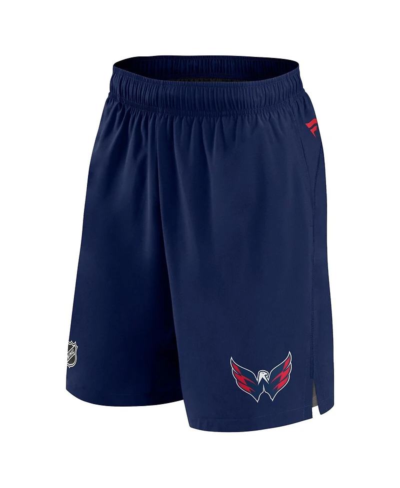 Men's Fanatics Navy Washington Capitals Authentic Pro Rink Shorts