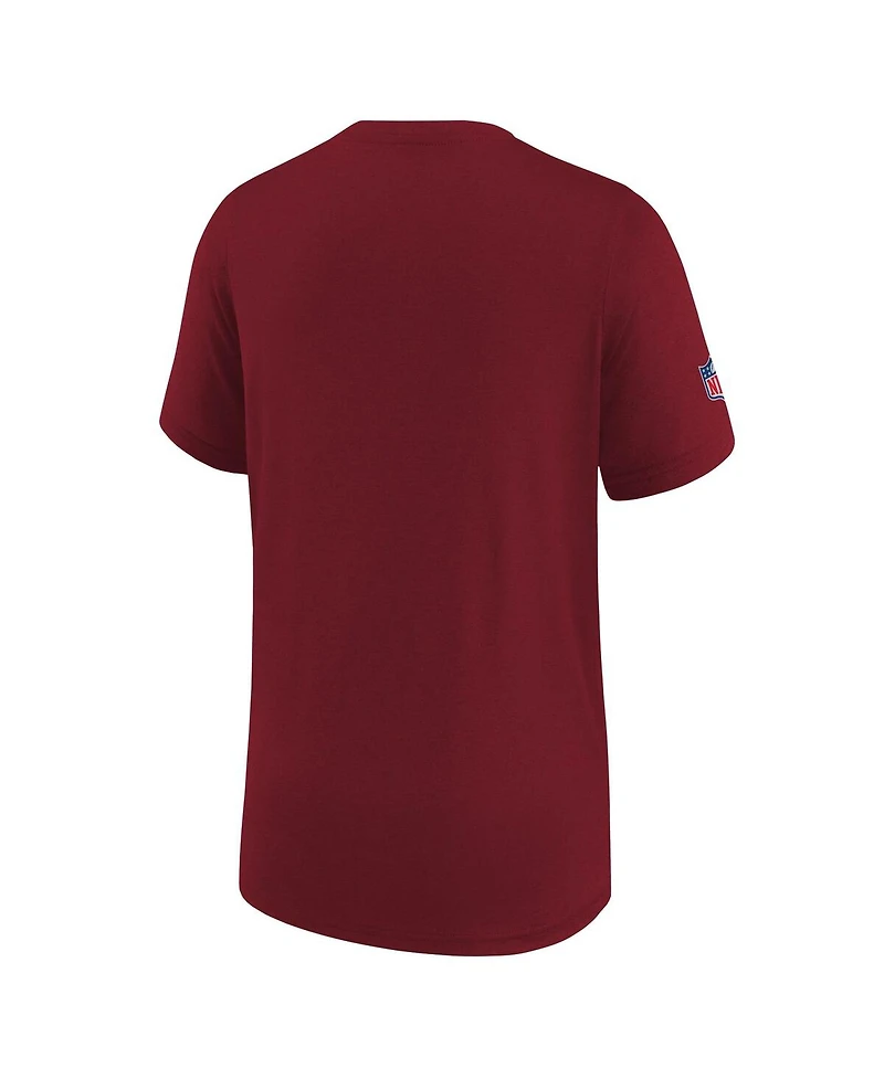 Big Boys Nike Burgundy Washington Commanders Sideline Legend Performance T-shirt