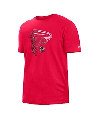 Men's New Era Red Atlanta Falcons 2022 Sideline Ink Dye T-shirt