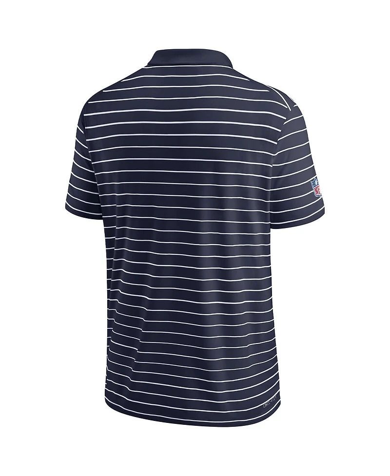 Men's Nike Navy Denver Broncos Sideline Lock Up Victory Performance Polo Shirt
