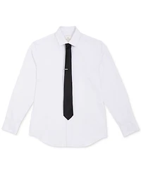 ConStruct Men's Solid Tie & 1" Bar Set
