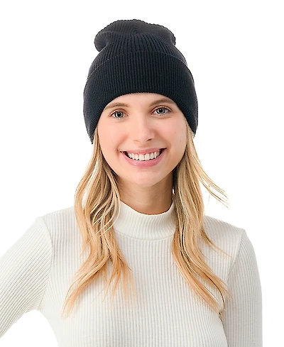 Marcus Adler Women's Ultra Soft Rib Detail Cuff Beanie