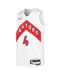 Big Boys Nike Scottie Barnes White Toronto Raptors 2021/22 Swingman Player Jersey - Association Edition