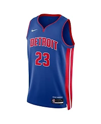 Men's and Women's Nike Jaden Ivey Blue Detroit Pistons 2022 Nba Draft First Round Pick Swingman Jersey - Icon Edition