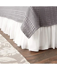Greenland Home Fashions Cotton Voile 15" Drop Bed Skirt, Queen