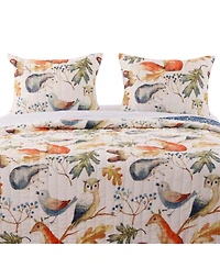 Greenland Home Fashions Willow 3-Pc. Quilt Set, Full/Queen