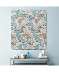 Greenland Home Fashions Atlantis Jade Throw, 50" x 60"