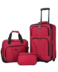Travelers Club Bowman Eva Expandable Value Luggage and Travel Set, 3 Piece