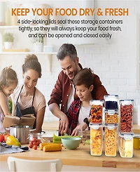 Cheer Collection Air Tight Food Storage Container, 14 Pack