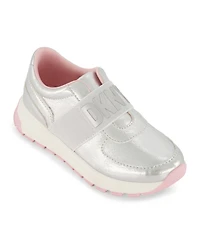 Dkny Little Girls Danni Empress Metallic Slip On Sneaker