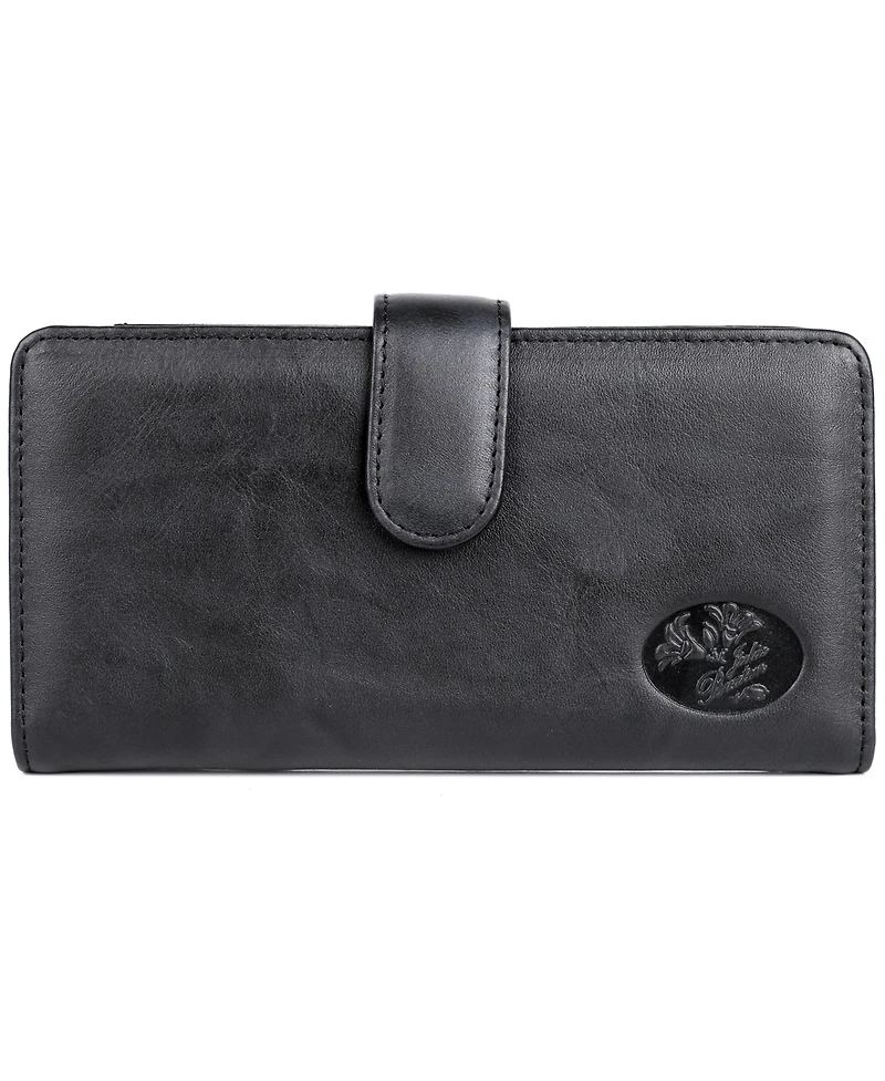 Julia Buxton Women's Heiress Pik-Me-Up Checkbook Keeper Wallet