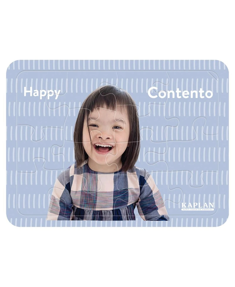 Kaplan Early Learning Photo Real Emotions Puzzles of Children - Set of 8