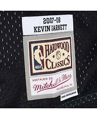 Men's Mitchell & Ness Kevin Garnett Black, Kelly Green Boston Celtics Hardwood Classics 2007-08 Split Swingman Jersey
