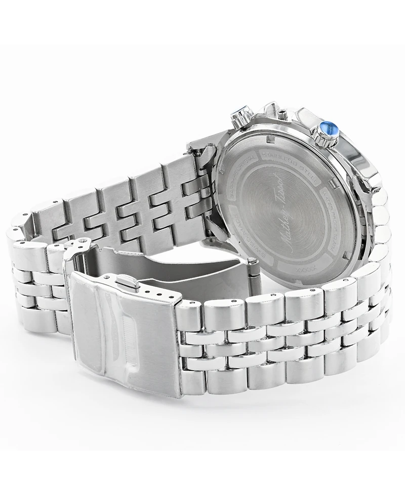 Mathey-Tissot Men's Expedition Chronograph Collection Stainless Steel Bracelet Watch, 43mm