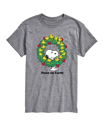 Airwaves Men's Peanuts Peace on Earth Short Sleeve T-shirt
