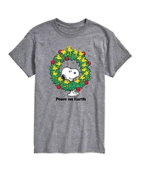 Airwaves Men's Peanuts Peace on Earth Short Sleeve T-shirt