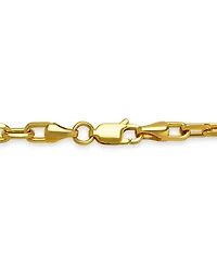 Paperclip Link Chain Bracelet in 14k Gold 9"