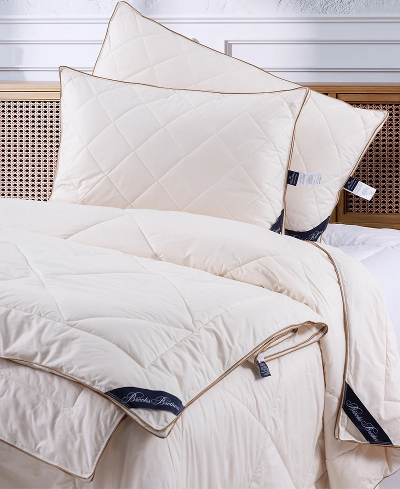 Brooks Brothers 100% Wool Filled Comforter, Queen