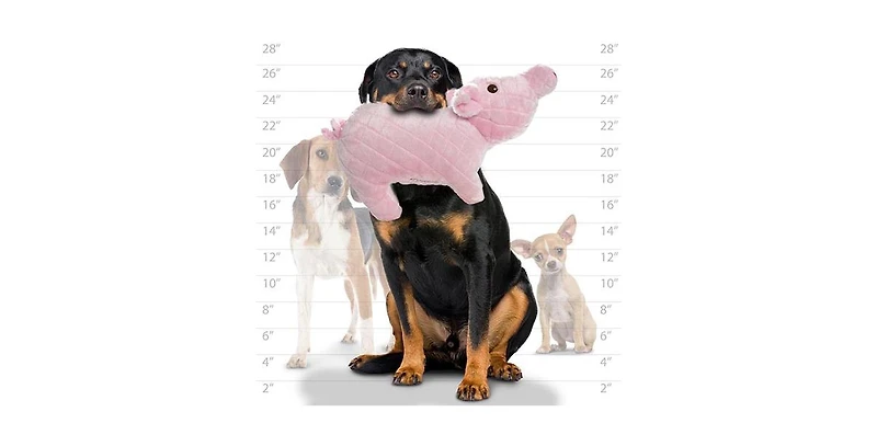 Mighty Massive Farm Piglet, Durable Plush Squeaky Dog Toy