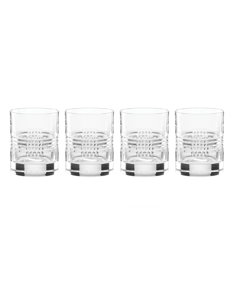 Reed & Barton Sloane Double Old Fashioned Glasses, Set of 4