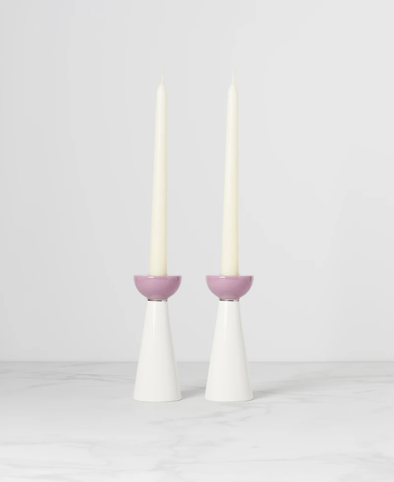 kate spade new york Oak Street Candlestick 2 Piece Set