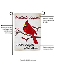 Evergreen Flag When Angels Are Near Garden Linen Flag