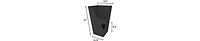 Bloem Finley Indoor/Outdoor Plastic Square Planter