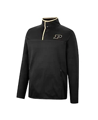 Men's Colosseum Black Purdue Boilermakers Rebound Quarter-Snap Jacket