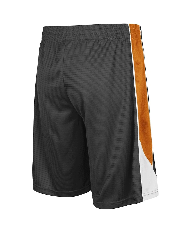 Men's Colosseum Charcoal, Texas Orange Longhorns Turnover Shorts