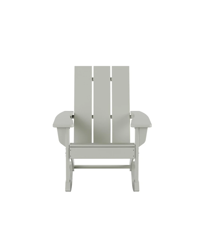 WestinTrends Modern Adirondack Outdoor Rocking Chair
