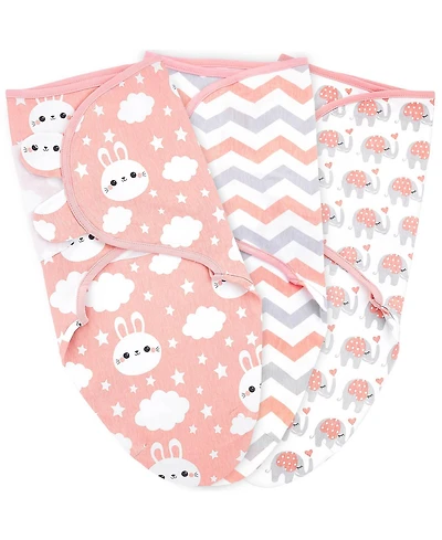 Baby Swaddle Blanket Boy Girl, 3 Pack Newborn Swaddles, Infant Adjustable Swaddling Sleep Sack