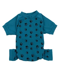 Leveret Dog Cotton Pajama Paw Blue
