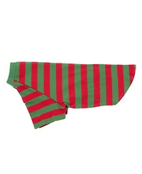 Leveret Big Dog Cotton Pajama Striped Red and Green