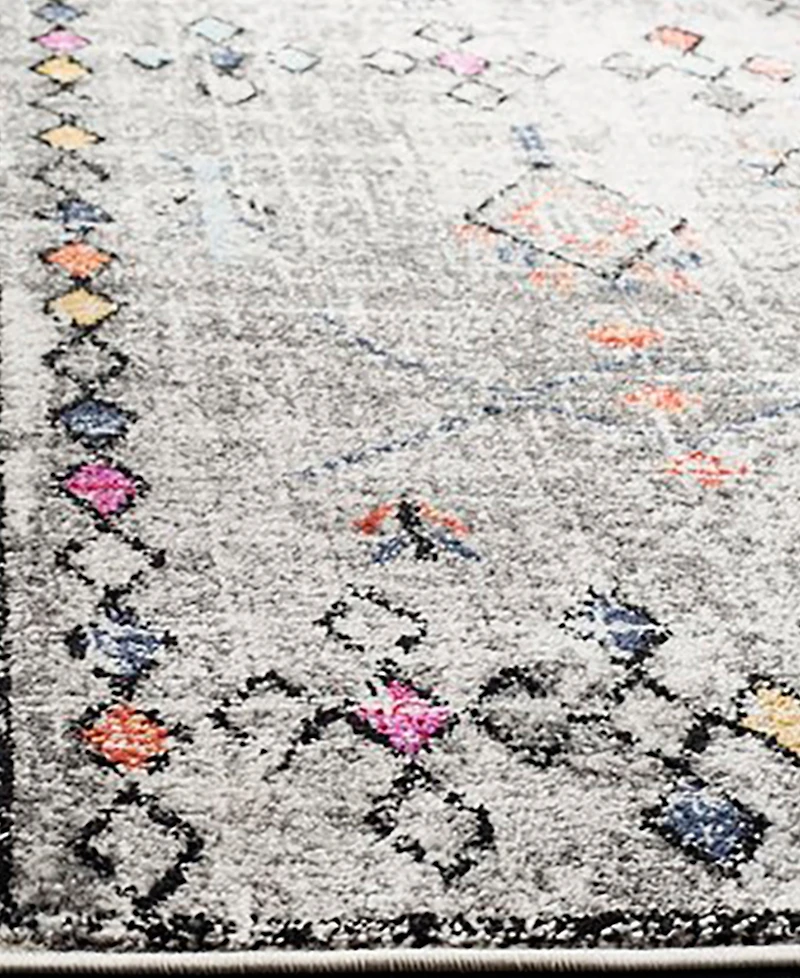 Safavieh Adirondack 210 Light Gray and Fuchsia 9' x 12' Area Rug