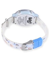 Bluey Unisex White Silicone Strap Led Touchscreen Watch