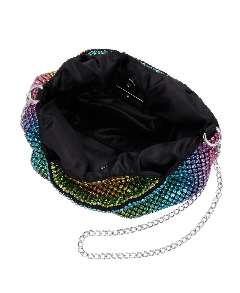 Nina Women's All Over Crystal Satchel Bag