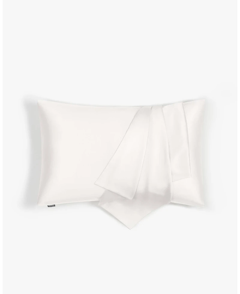 Lilysilk White 100% Pure Mulberry Silk Pillowcase, Standard