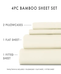 ienjoy Home Luxury Rayon from Bamboo 4-Pc. Sheet Set