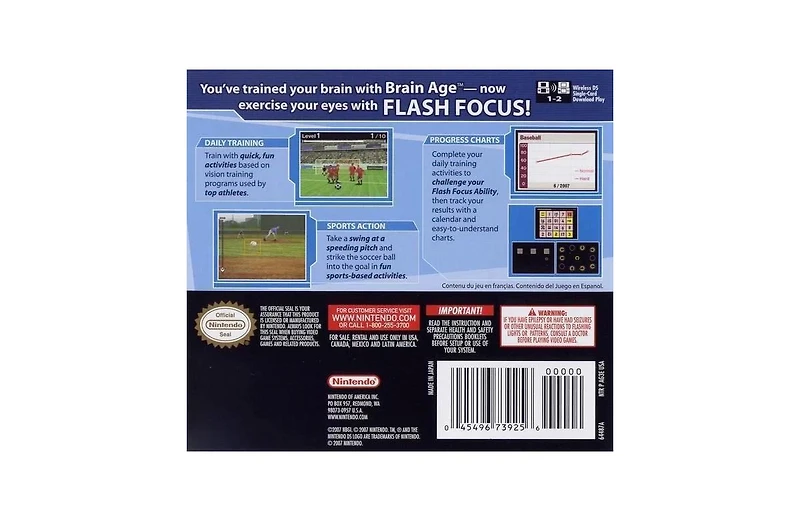 Flash Focus: Vision Training In Minutes a Day - Nintendo Ds