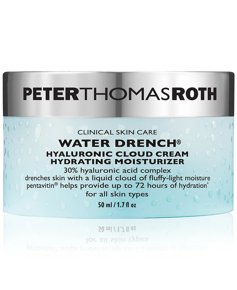 Peter Thomas Roth Water Drench Hyaluronic Cloud Cream Hydrating Refillable Moisturizer, 1.7 oz.