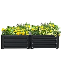 Outsunny 23.5" Raised Wall Garden Planet Beds for Vegetables and Flowers