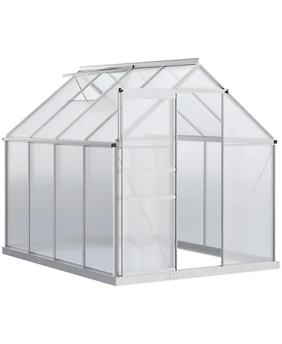 Outsunny 8' x 6' x 6.5' Large Polycarbonate Walk-in house,