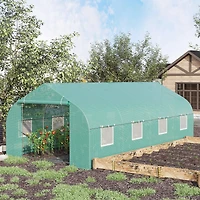 Outsunny 19.5'x10'x7' Outdoor house,Tunnel Walk-in House