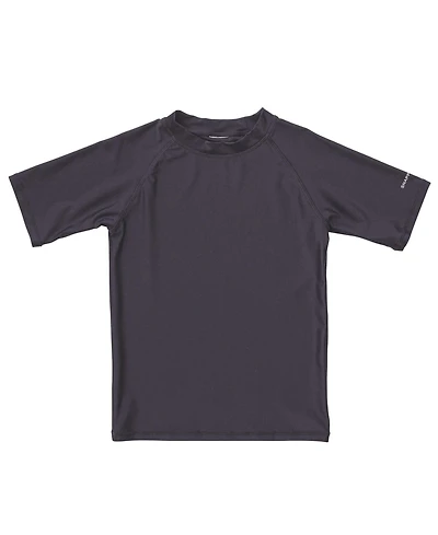Toddler, Child Boys Slate Short Sleeve Rash Top